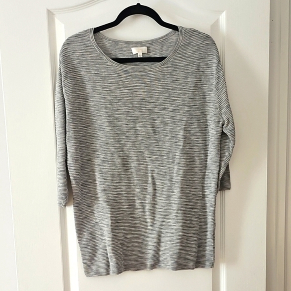 Wilfred Heathered Gray Knit Top